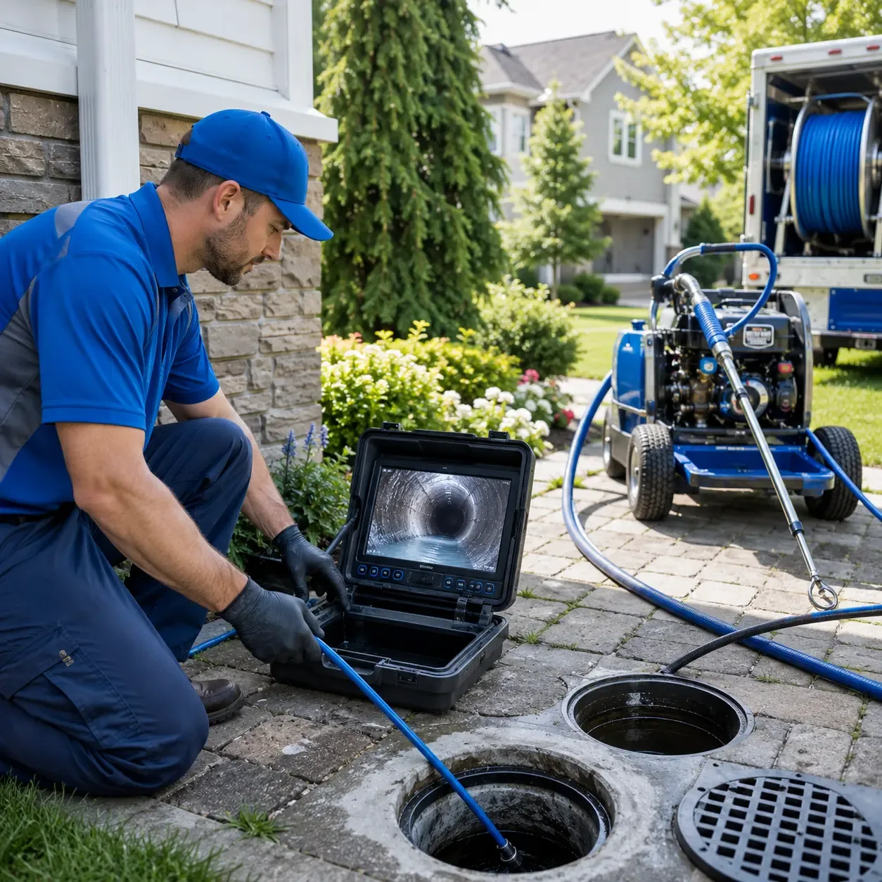 Outdoor drain cleaning professionals serving Cedar Creek, TX
