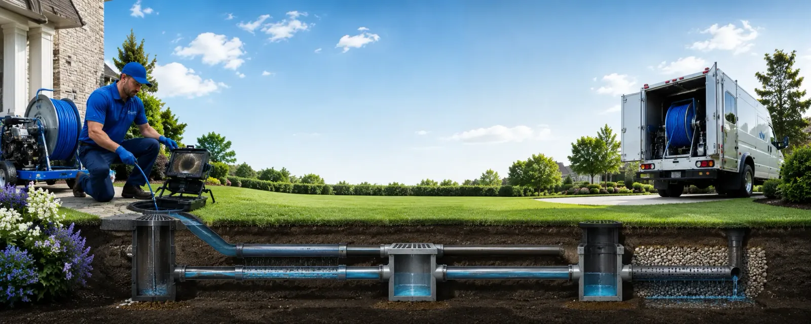 Outdoor drain cleaning information for Cedar Creek, TX